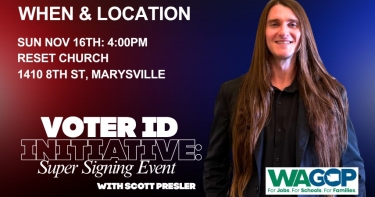 Scott Presler to Promote Voter ID Initiative at 'Super Signing Events' across WA State