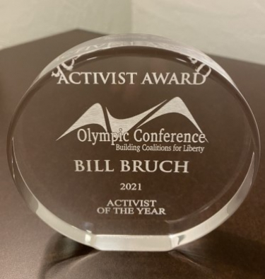 Bill Bruch awarded Olympic Conference  2021 Activist of the Year!