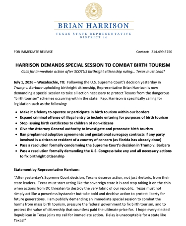 August 2026 Chairman's Corner Newsletter