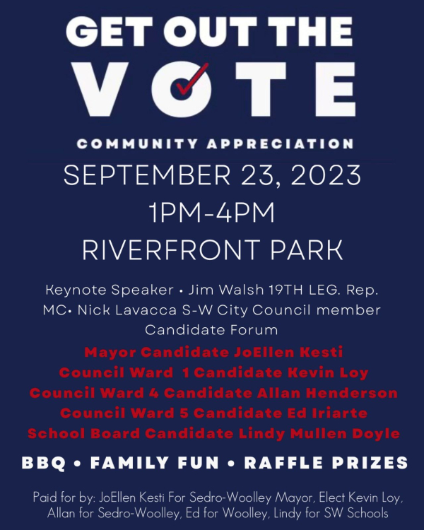 Sedro-Woolley Candidate's GET OUT THE VOTE Community Appreciation