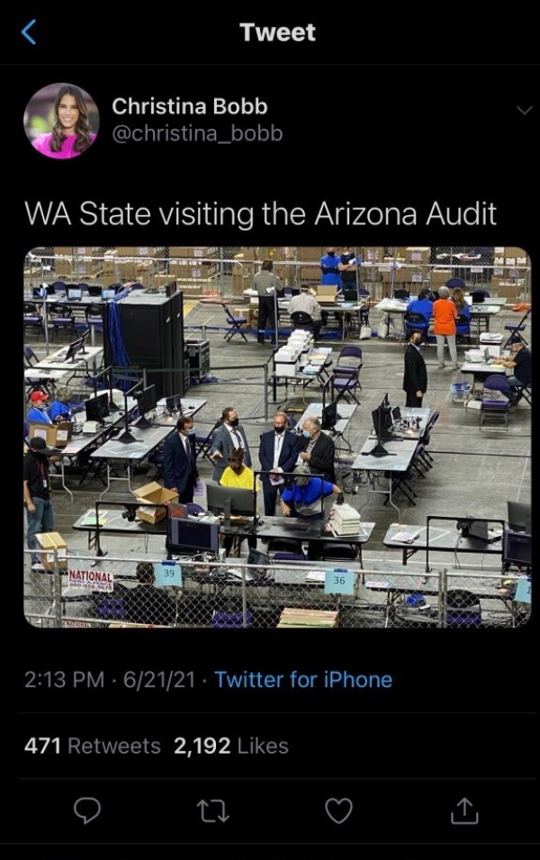 WA State Visiting the Arizona Audit