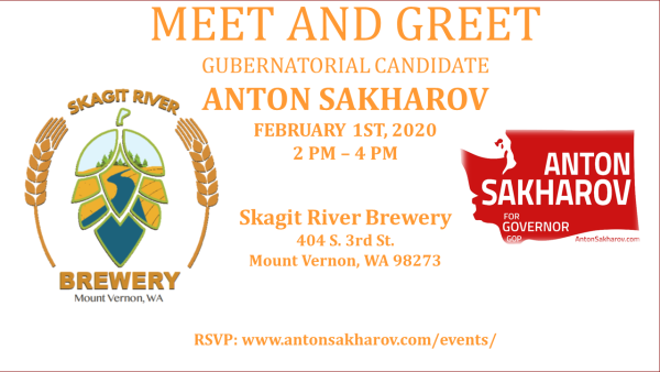 Anton Sakharov for Governor Meet & Greet