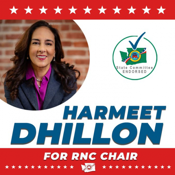 GOP in Nebraska, Washington state back Harmeet Dhillon for RNC Chair 