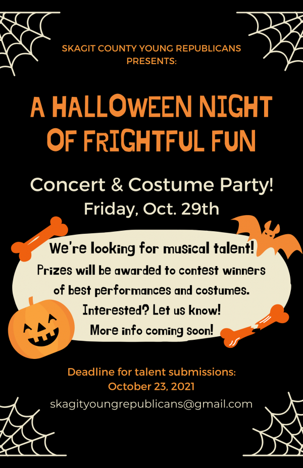 Skagit Young Republicans Halloween Concert & Costume Party