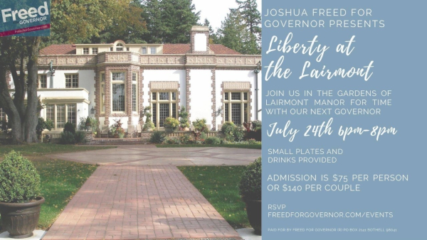 Joshua Freed For Governor Meet & Greet