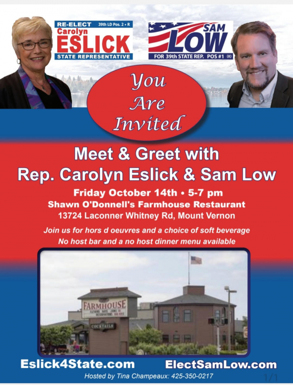 Carolyn Eslick and Sam Low Meet & Greet
