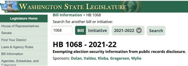 Washington State Democrats Propose Legislation to Ensure They Win All Future Elections and Prevent Any Public Disclosure of Fraud Embedded in the Process