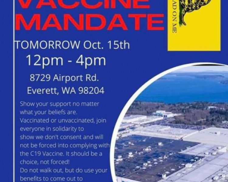 TODAY -- PROTEST BOEING VACCINE MANDATE!