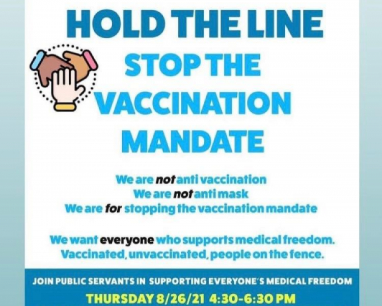 Stop The Vaccination Mandate Protest