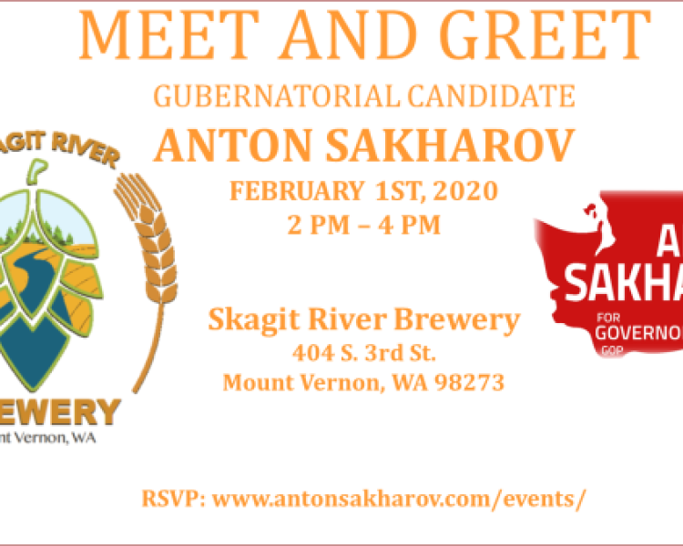 Anton Sakharov for Governor Meet & Greet