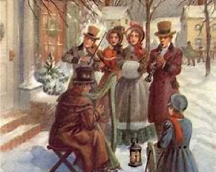 Family Christmas Caroling
