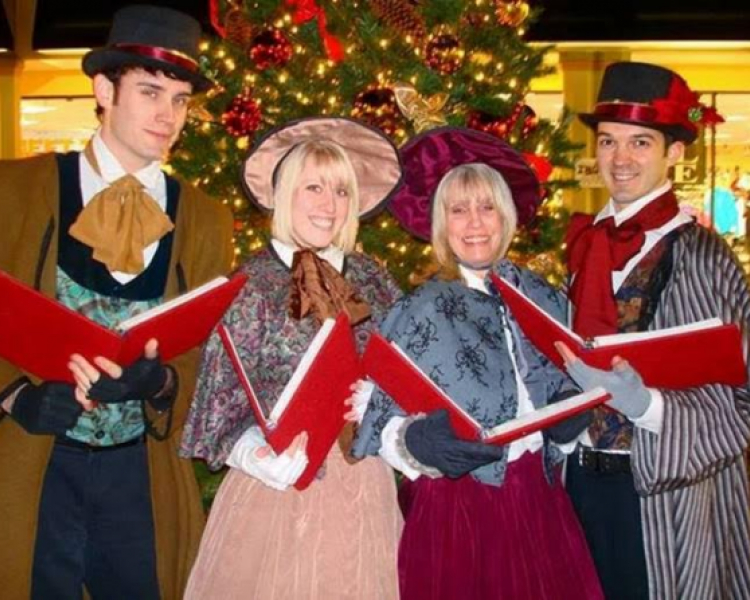 Family Christmas Caroling