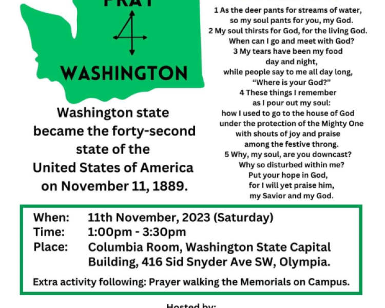 Day of Prayer and Worship for The State of Washington
