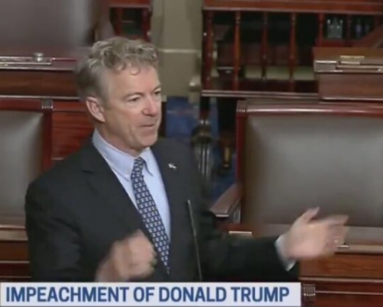 Rand Paul Speech Goes Viral After He Blisters Democrats Over Sham Impeachment