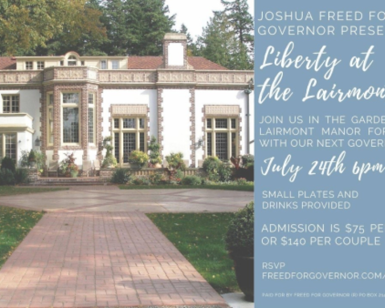 Joshua Freed For Governor Meet & Greet